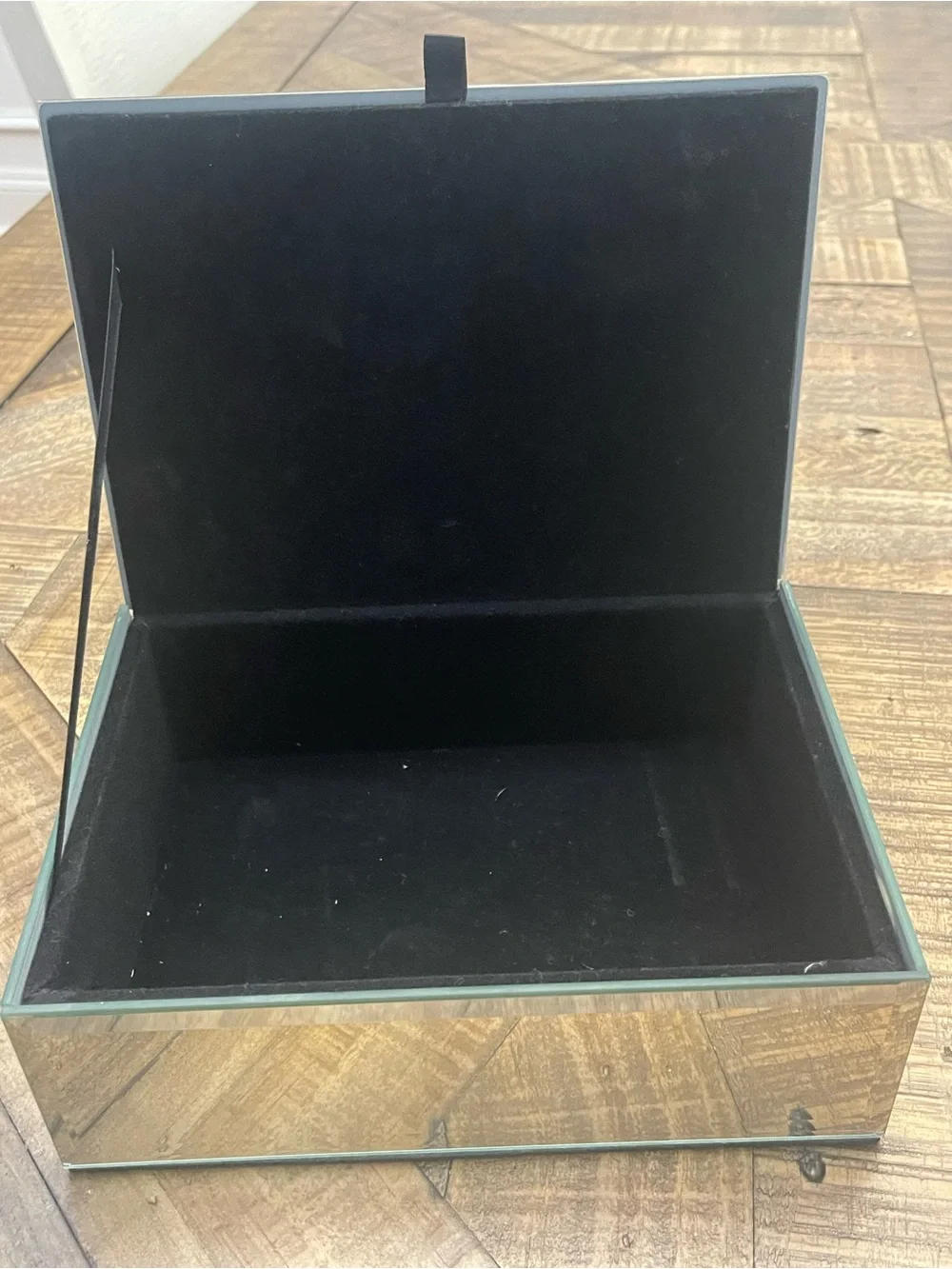 Floral Mirrored Jewelry Box